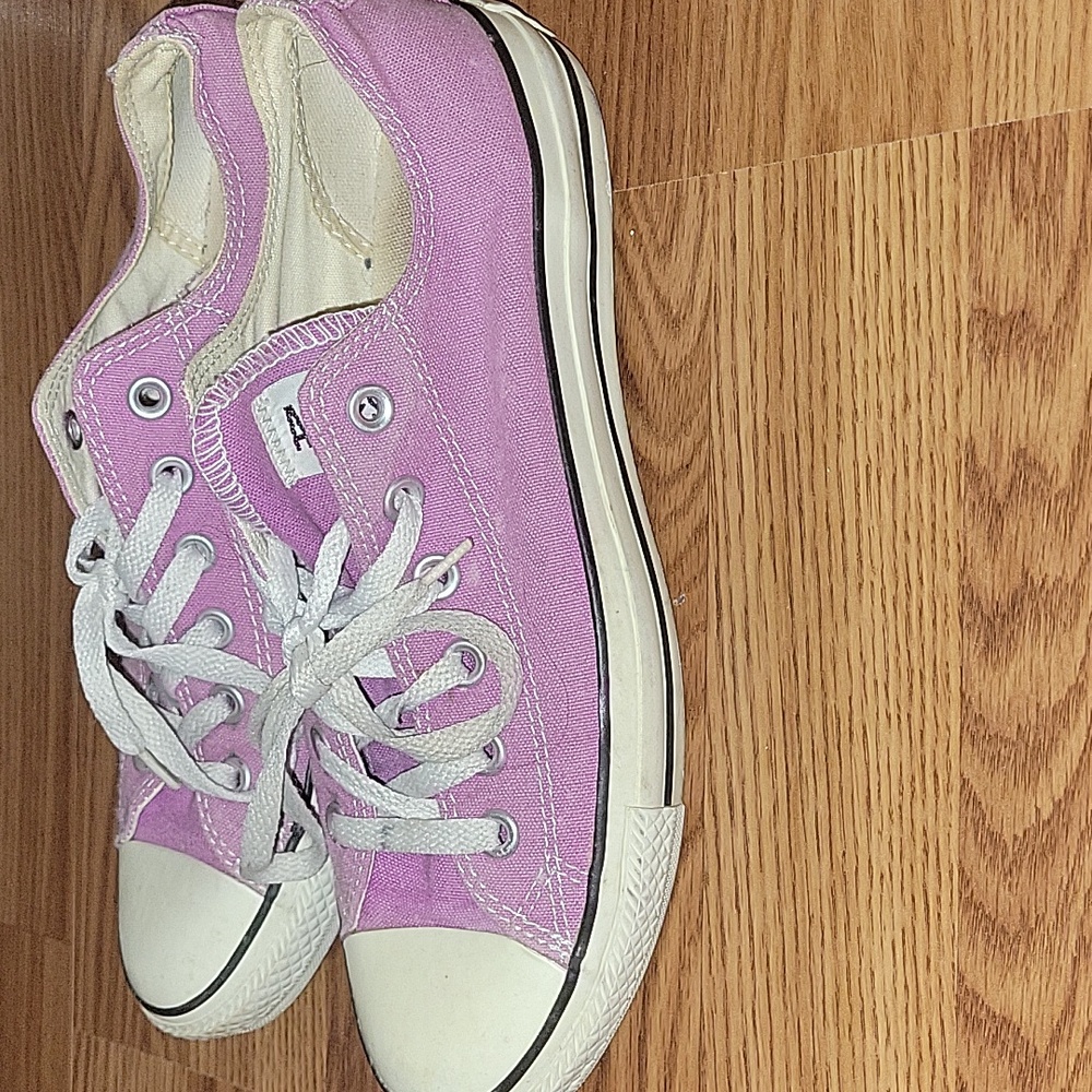 Purple All Star Converse Sneakers - Picture 5 of 9